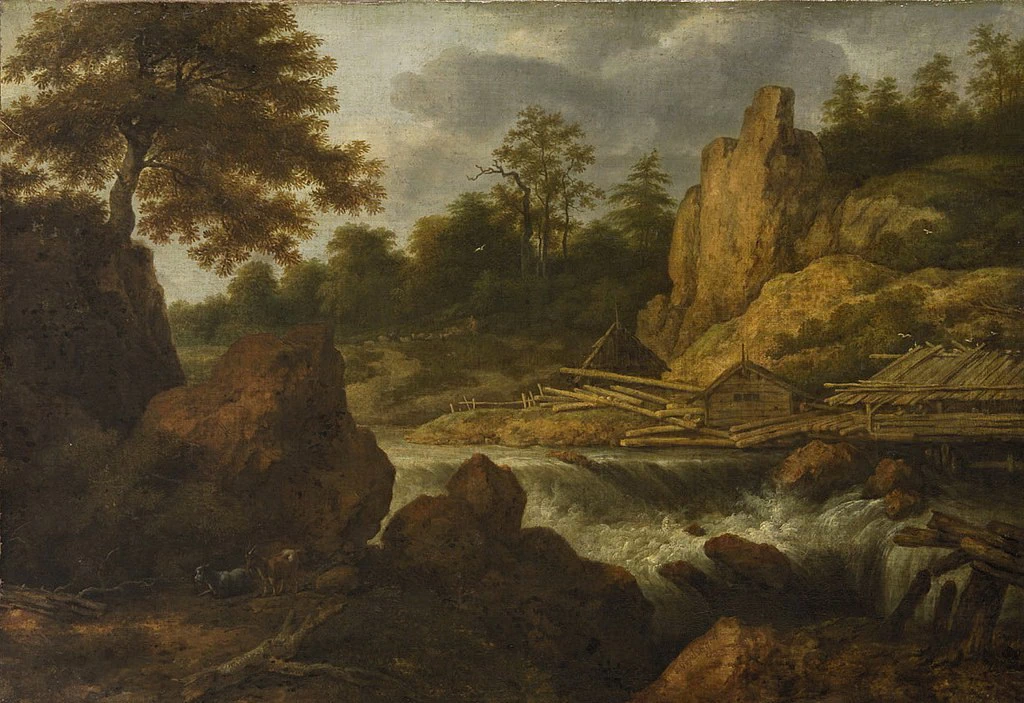 Paesaggio con segheria - Kunsthistorisches Museum